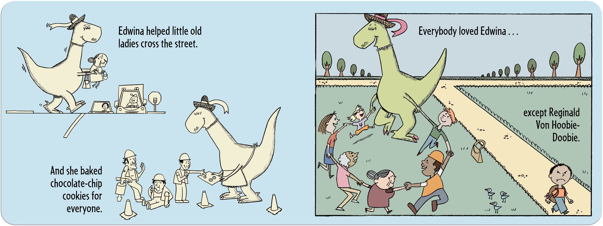 Edwina, The Dinosaur Who Didn't Know She Was Extinct (Board Book)