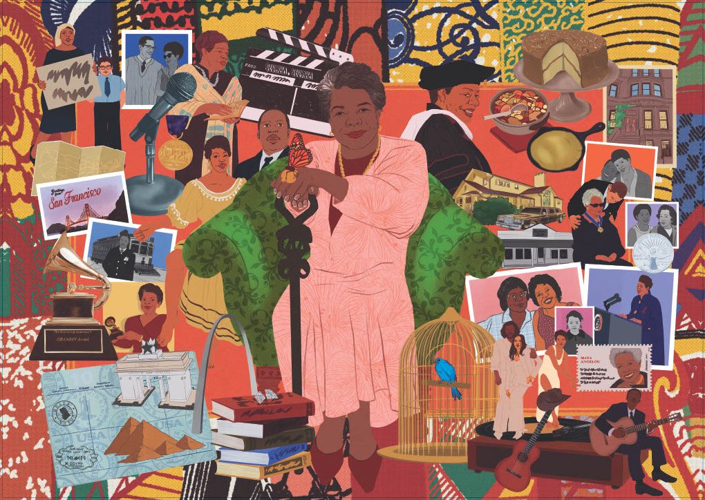 The World of Maya Angelou 1000 Piece Puzzle: A puzzle by Rachelle Baker