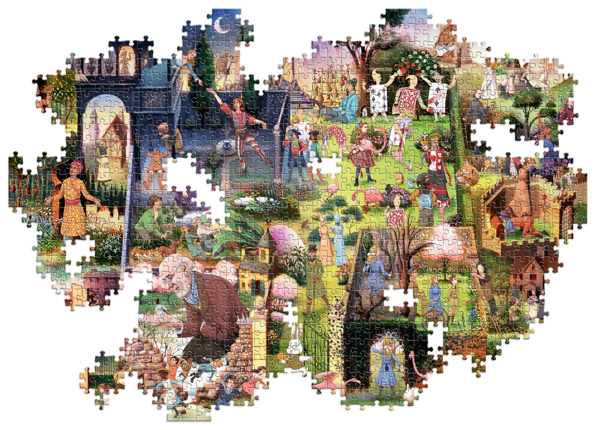 A Book Lover's Garden: A 1000-piece jigsaw puzzle by Michael Kirkham