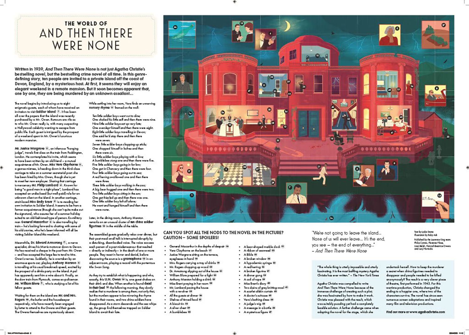 The World of Agatha Christie: And Then There Were None A 1000-piece jigsaw puzzle: Illustrated by Ruby Ash