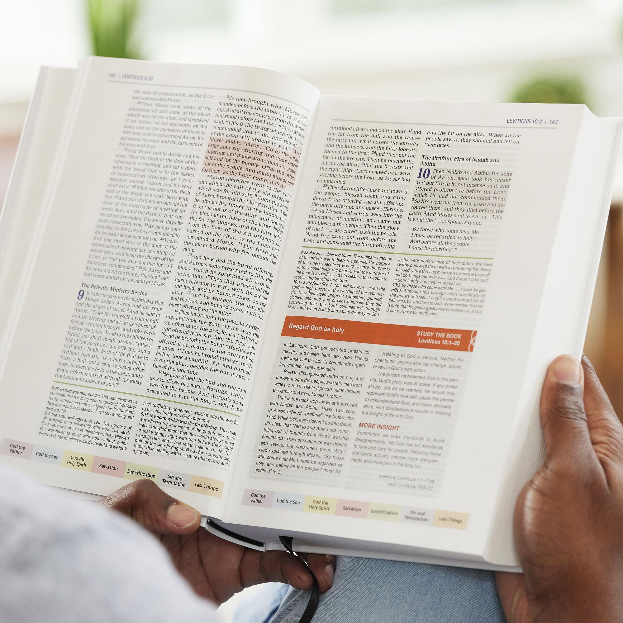 Color Code Study Bible, Revealing God's Truth Color by Color (NKJV, Brown Leathersoft, Red Letter)