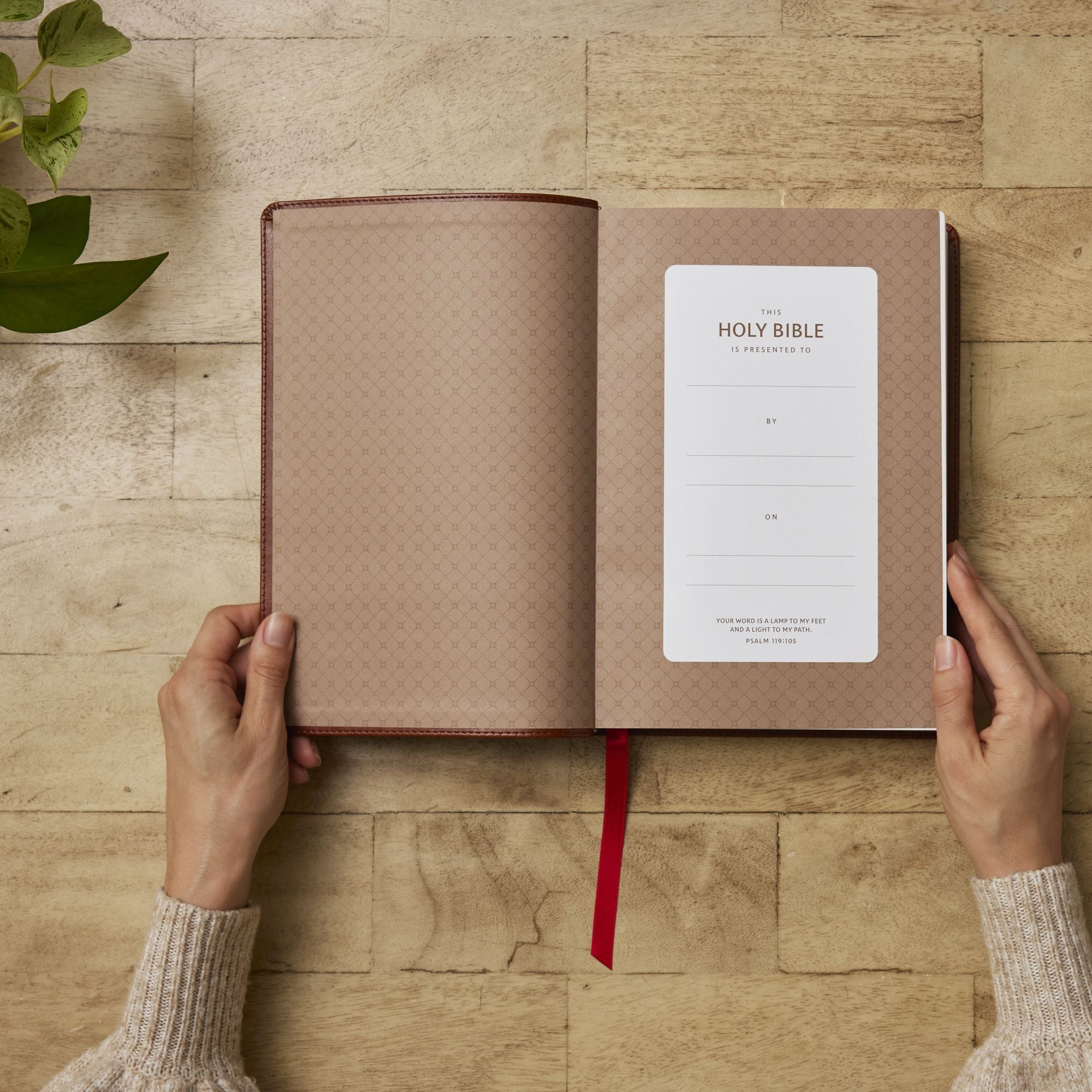NKJV Giant Print End-of-Verse Reference Bible, Brown Leathersoft, Red Letter, Comfort Print: Holy Bible - Great for Father's Day