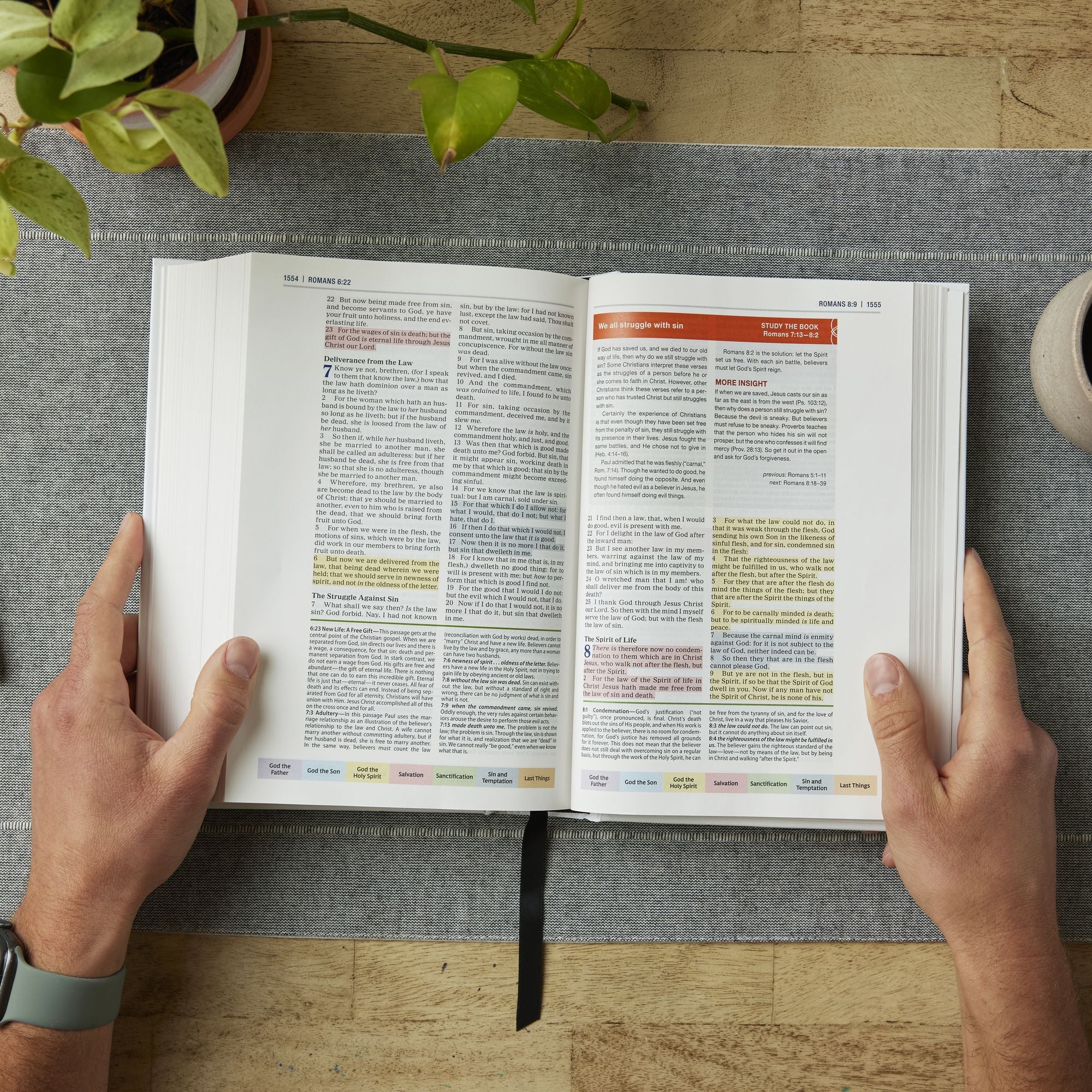 Color Code Study Bible, Revealing God's Truth Color by Color (KJV, Hardcover, Red Letter)