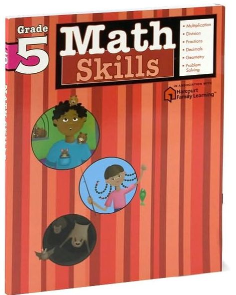 Math Skills: Grade 5 (Flash Kids Harcourt Family Learning)
