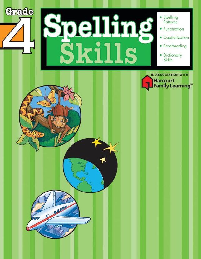 Spelling Skills: Grade 4 (Flash Kids Spelling Skills Series)