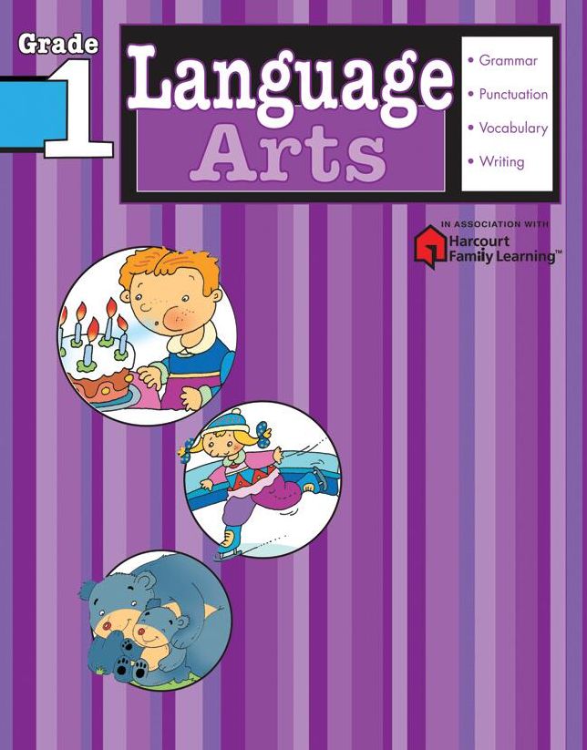Language Arts: Grade 1 (Flash Kids Harcourt Family Learning)