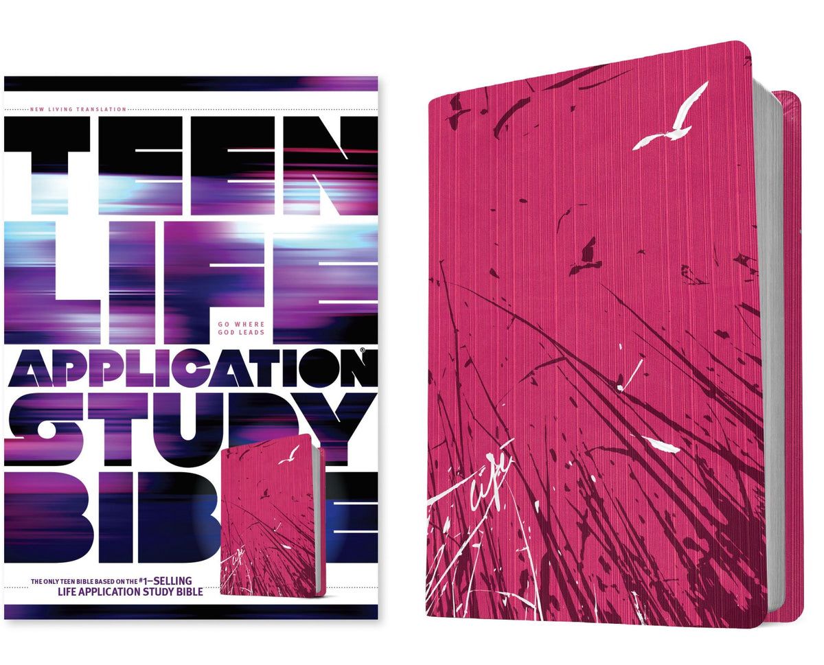 NLT Teen Life Application Study Bible (LeatherLike, Pink)