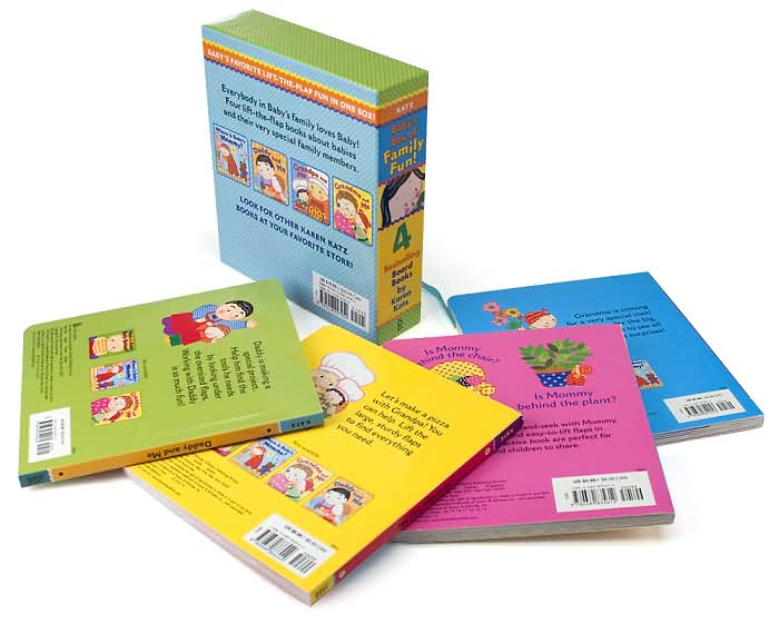 Baby's Box of Family Fun! (Boxed Set): A 4-Book Lift-the-Flap Gift Set: Where Is Baby's Mommy?; Daddy and Me; Grandpa and Me, Grandma and Me