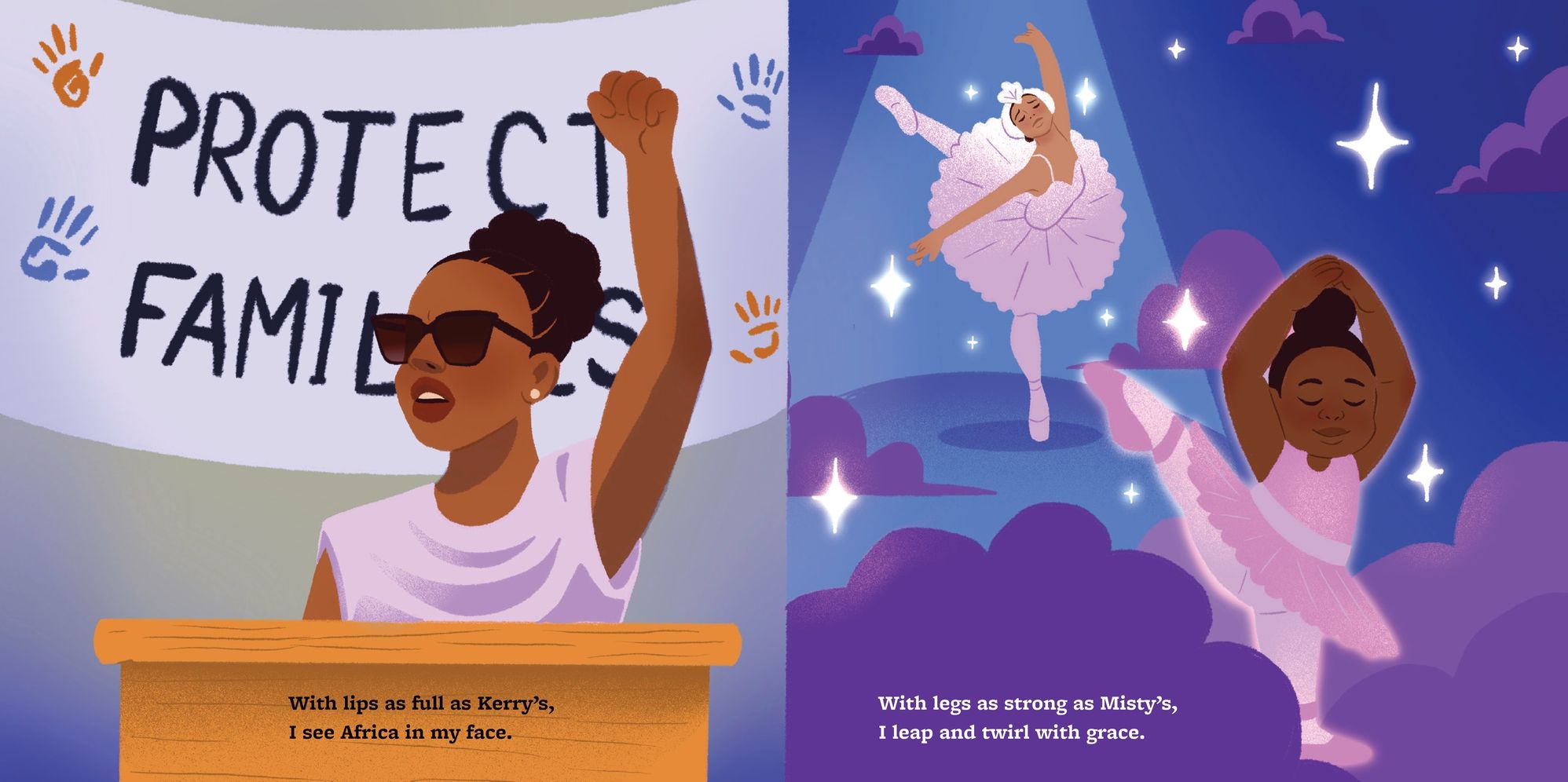 A Hug Like Michelle's, a Voice Like Beyoncé's: A Picture Book