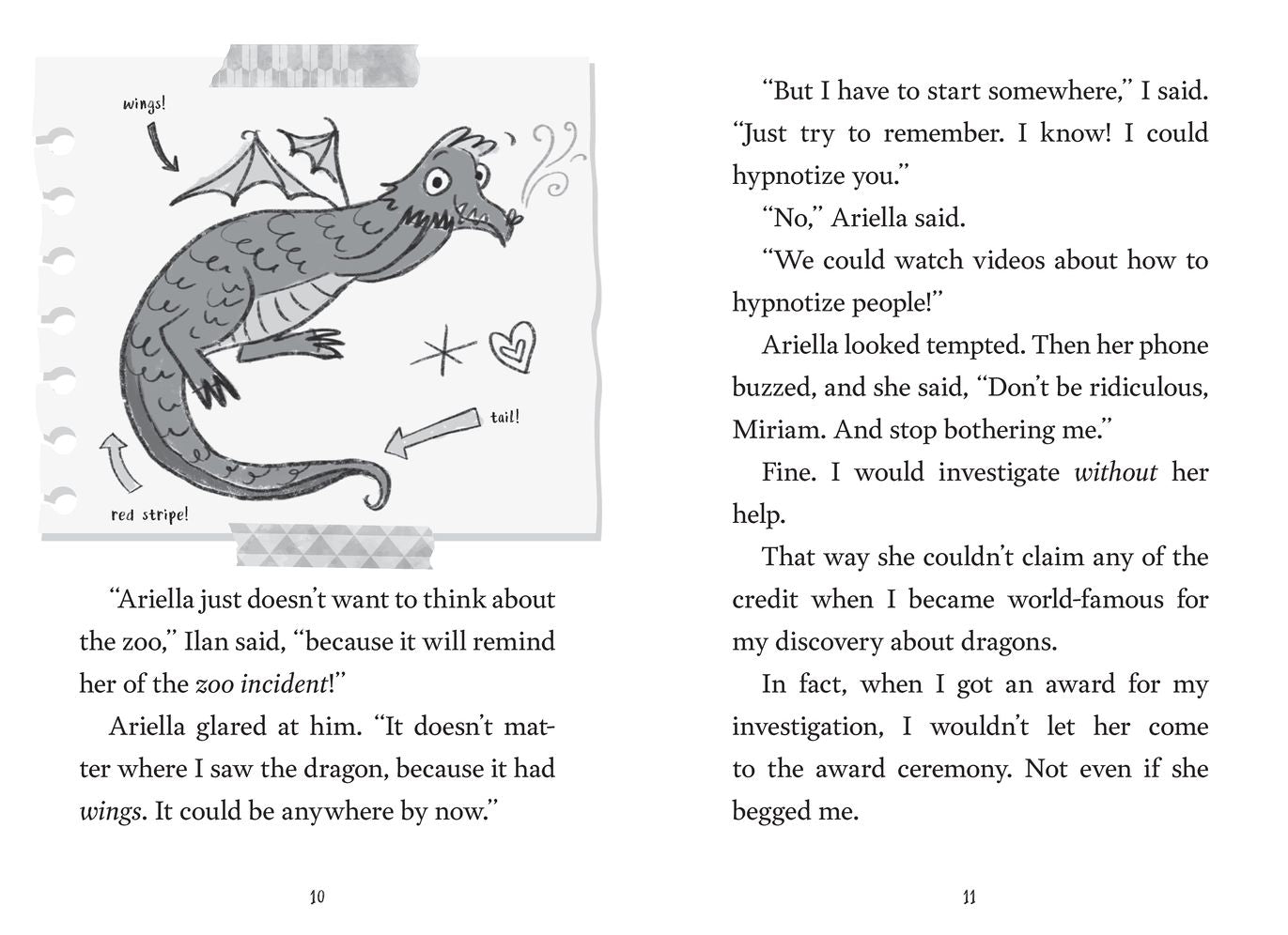The Discovery of Dragons (Miriam's Magical Creature Files #2): A Chapter Book