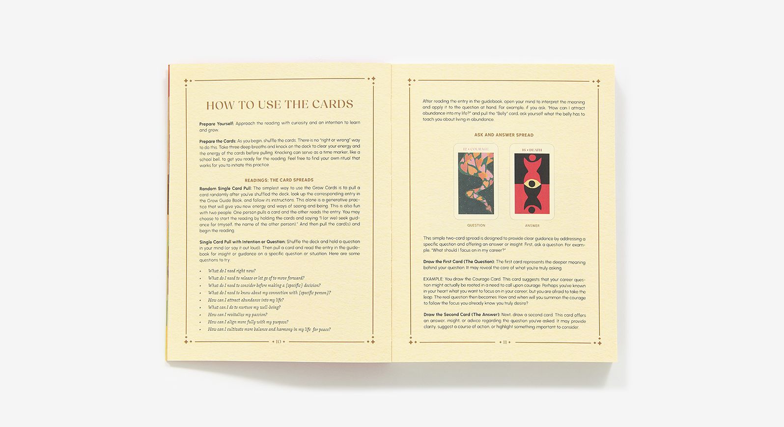 GROW: Pathways to Passion, Purpose & Peace Guidebook & Oracle Deck