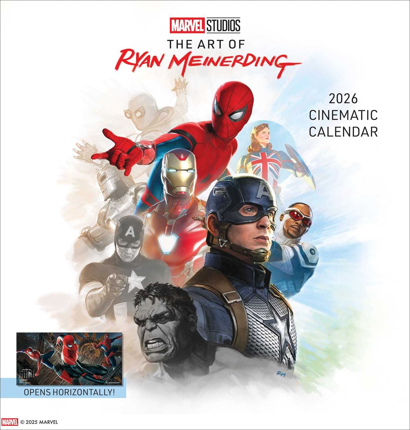 2026 Marvel Studios: The Art of Ryan Meinerding Wall Calendar