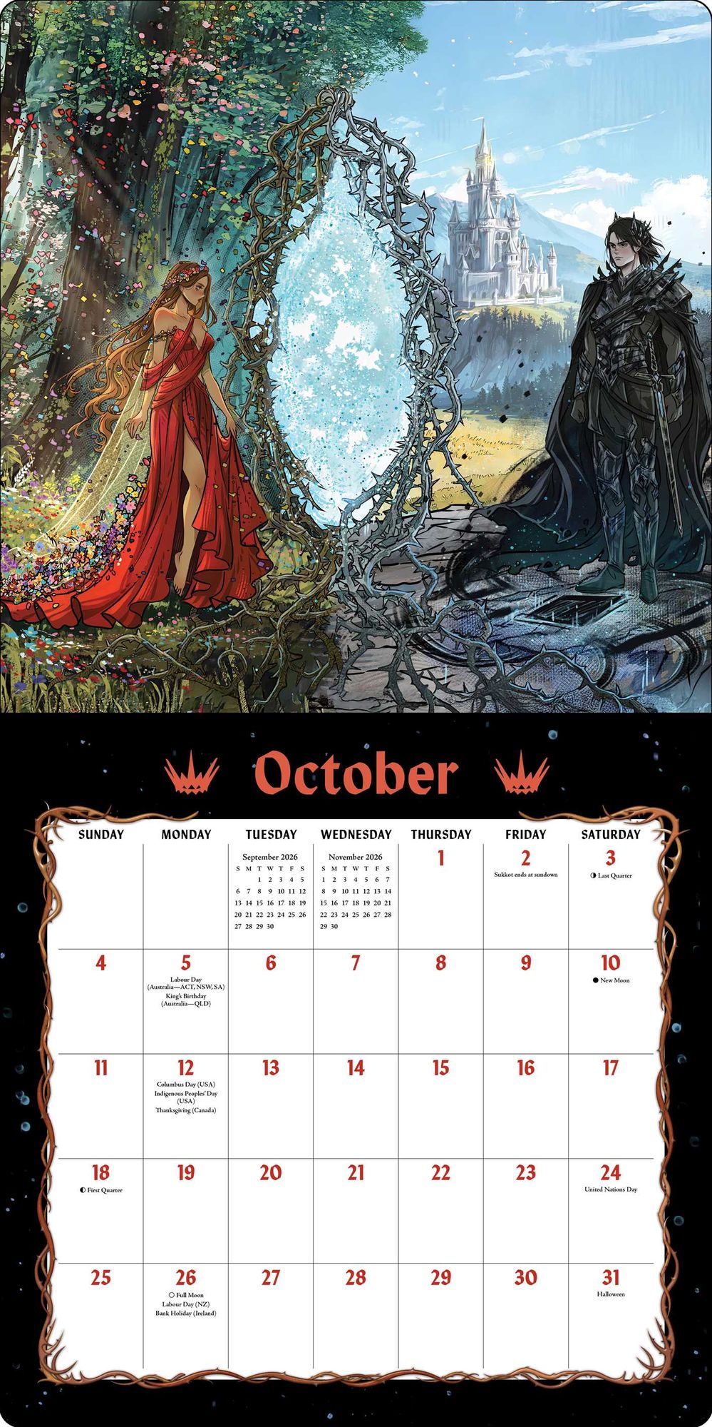 2026 Lightlark Saga Deluxe Wall Calendar with 4 Bonus Notecards