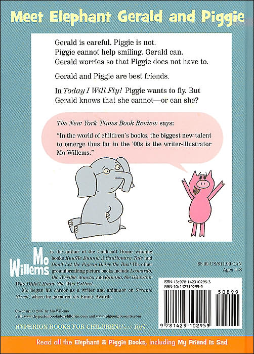 Today I Will Fly! (Elephant and Piggie Series)