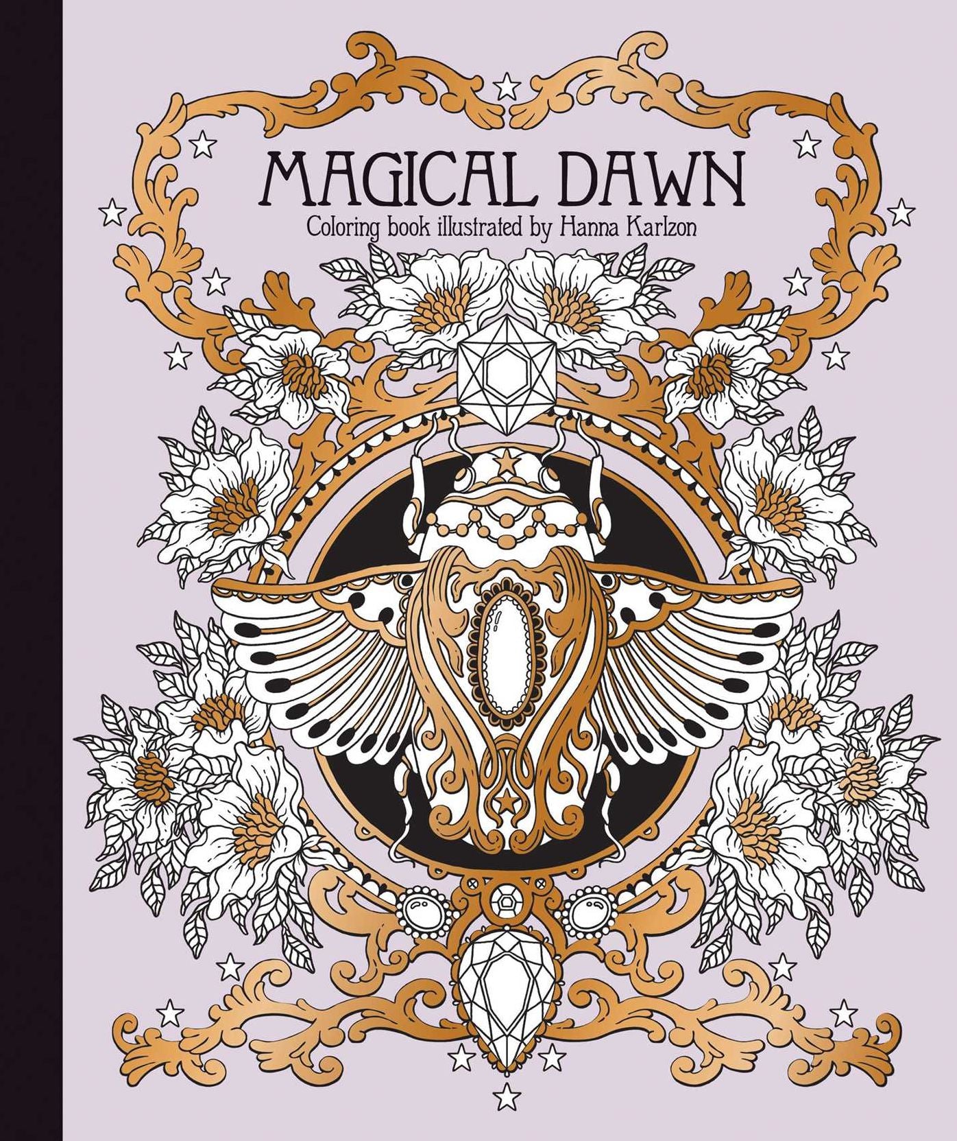 Magical Dawn Coloring Book: Hardcover adult coloring book featuring thick, high-quality paper