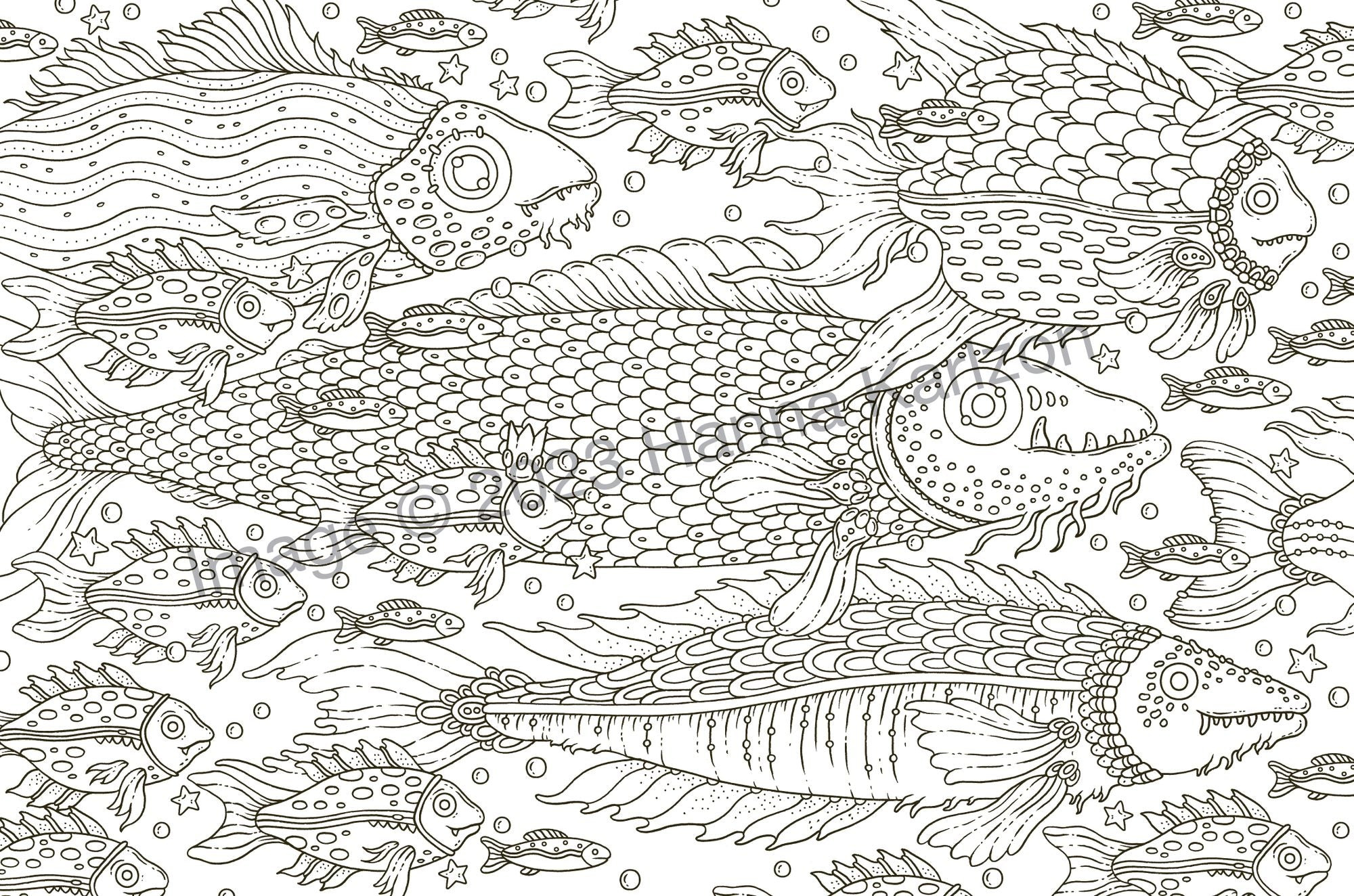 Tales from Atlantis: Hardcover adult coloring book featuring thick, high-quality paper