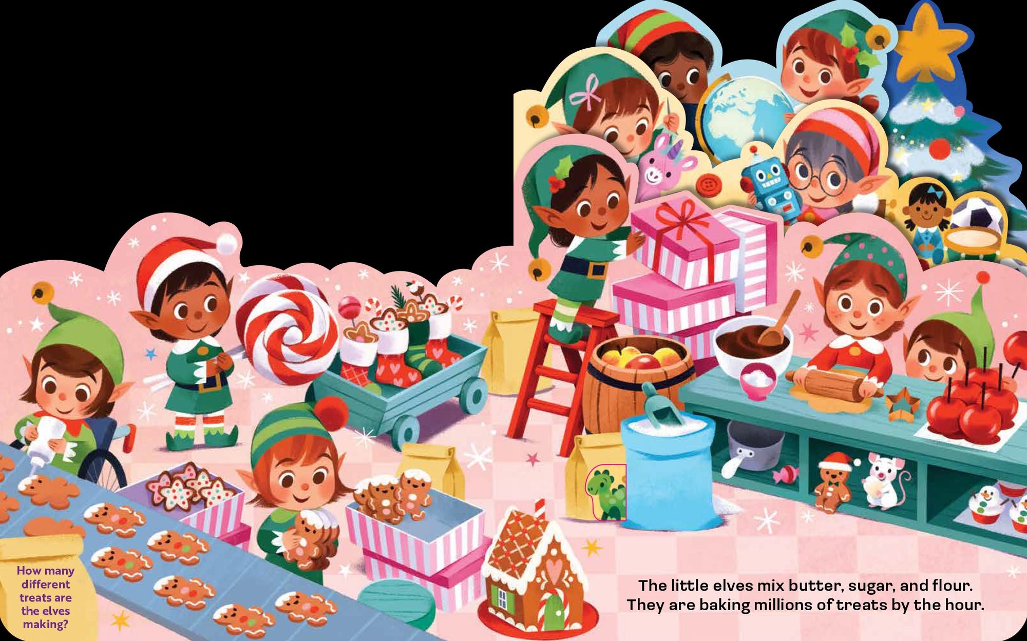 It's Time for Christmas: A lush multi-layered die cut reveal celebrating Christmas