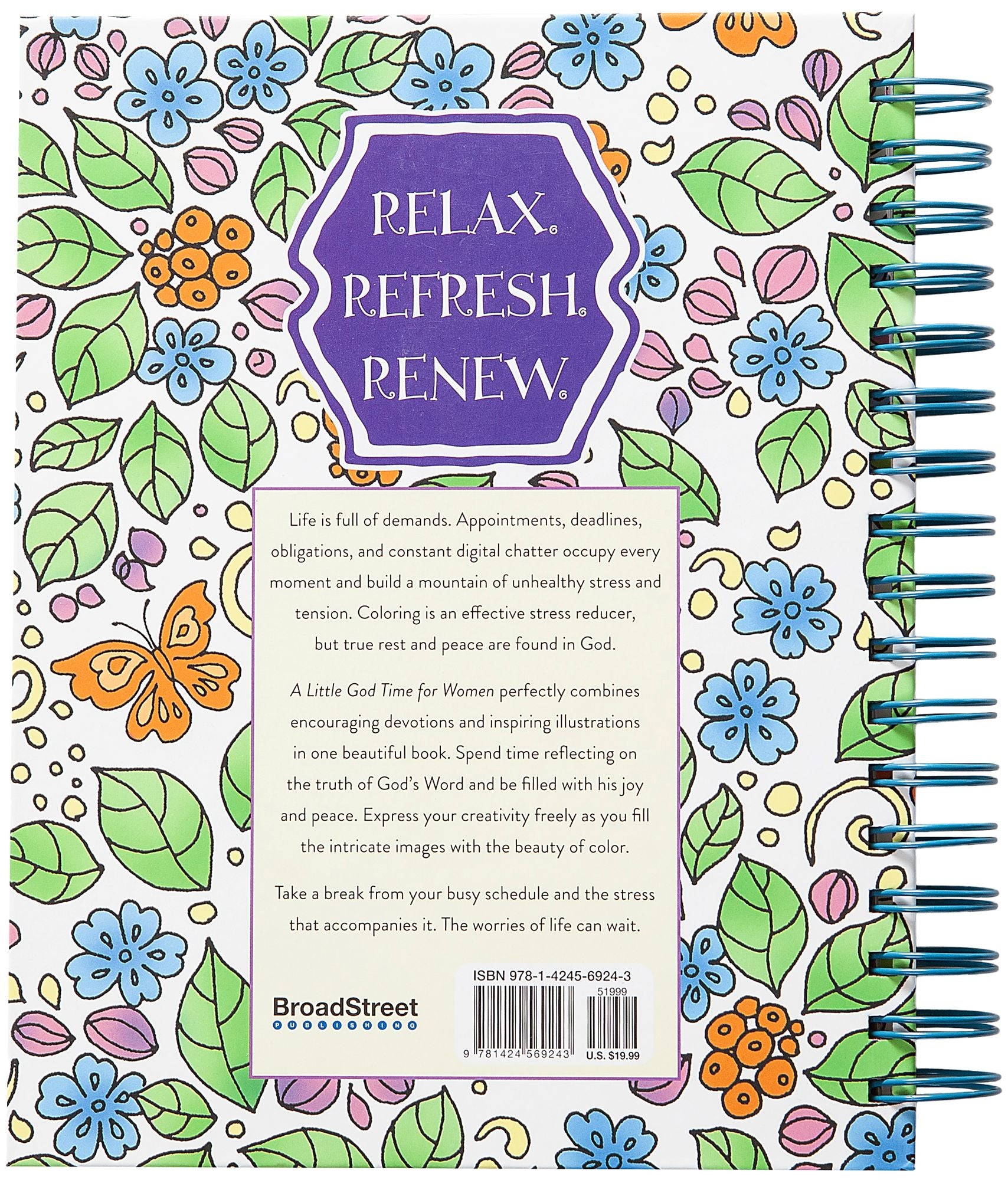A Little God Time for Women: Devotional Coloring Book
