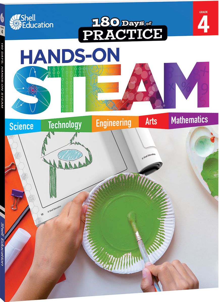 180 DaysT: Hands-On STEAM for Grade 4: Practice, Assess, Diagnose