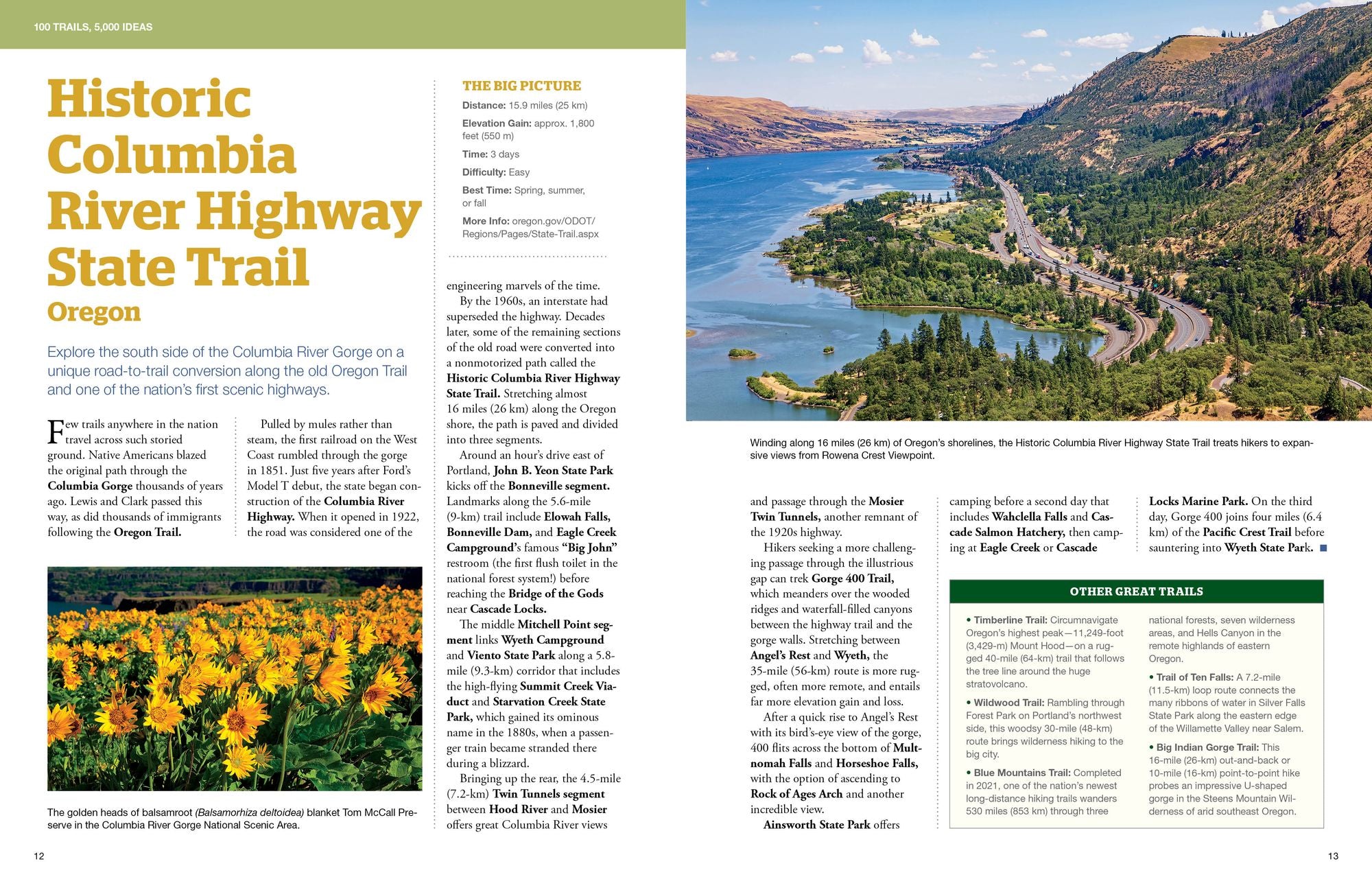 100 Trails, 5,000 Ideas: Where to Go, When to Go, What to See, What to Do