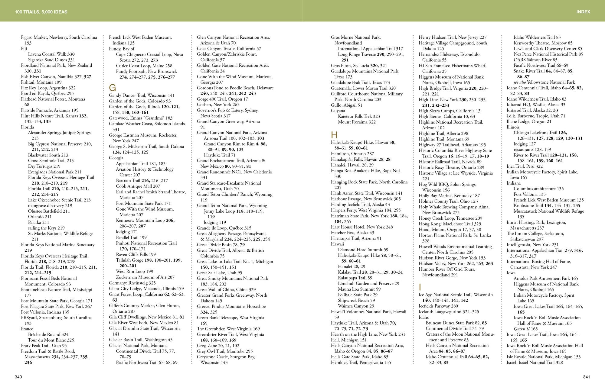 100 Trails, 5,000 Ideas: Where to Go, When to Go, What to See, What to Do