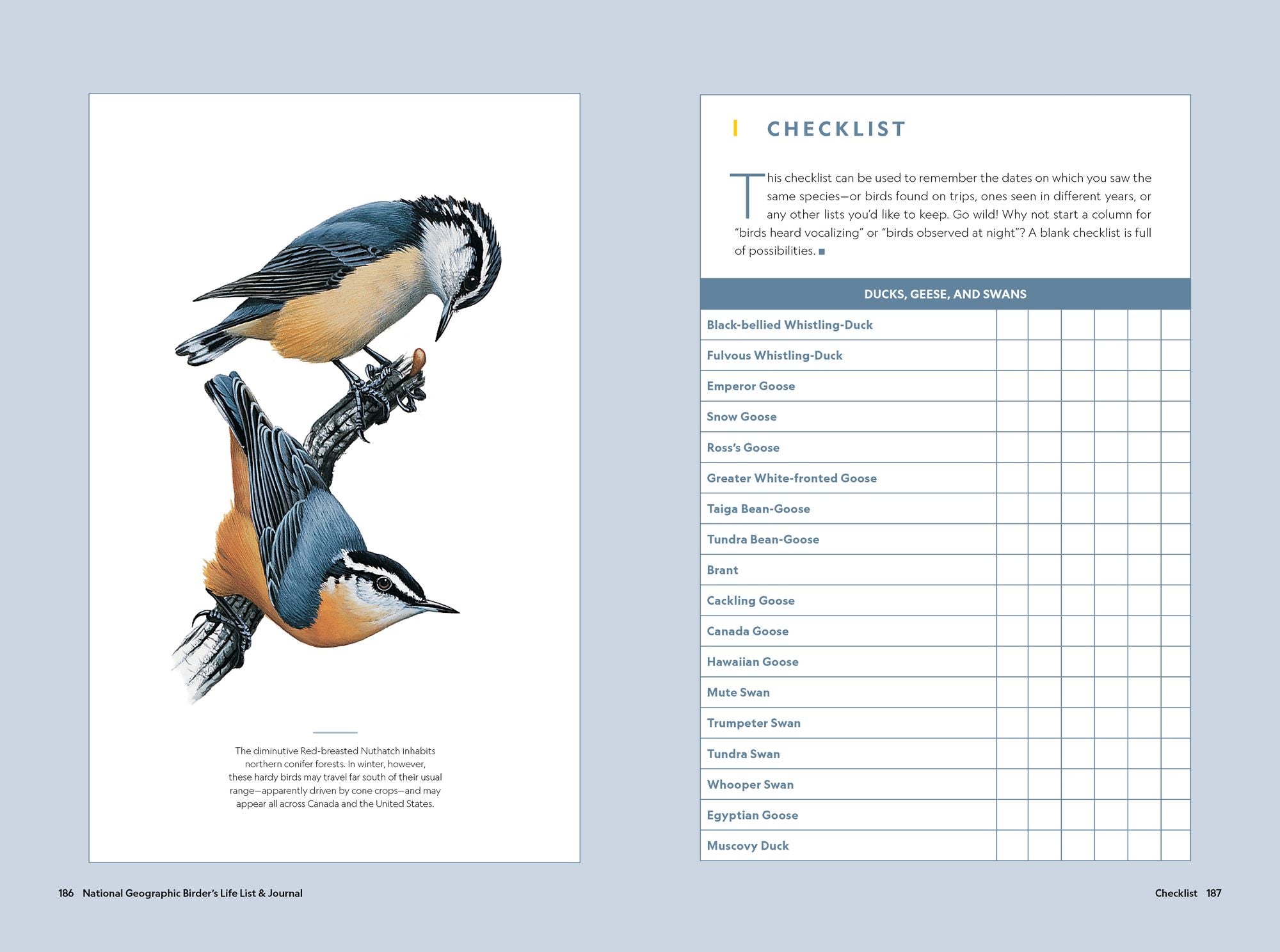 National Geographic Birder's Life List and Journal