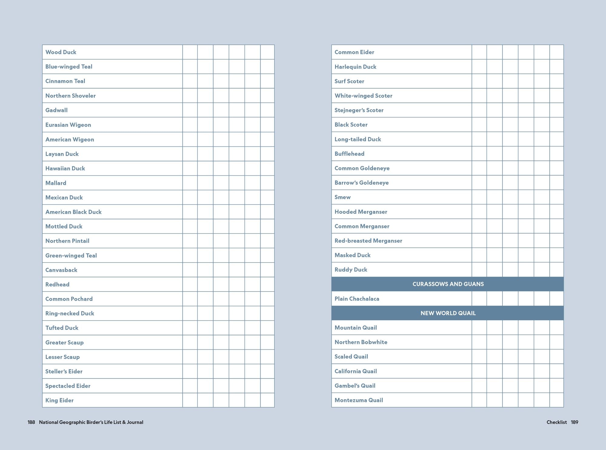National Geographic Birder's Life List and Journal