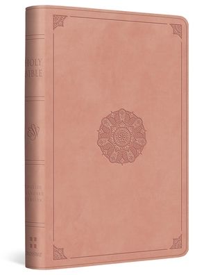 ESV Compact Bible (TruTone, Blush Rose, Emblem Design)