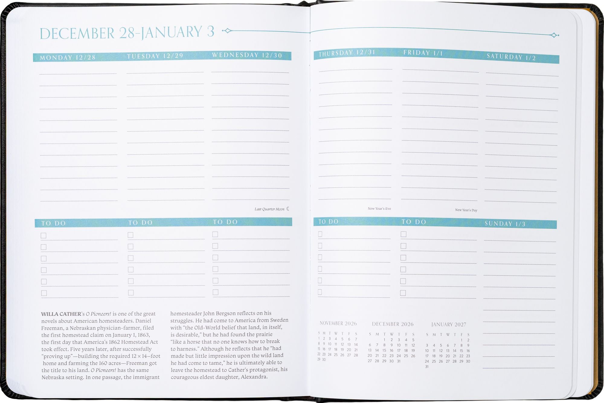 2026 Barnes & Noble Desk Diary (12-Month Hardcover)