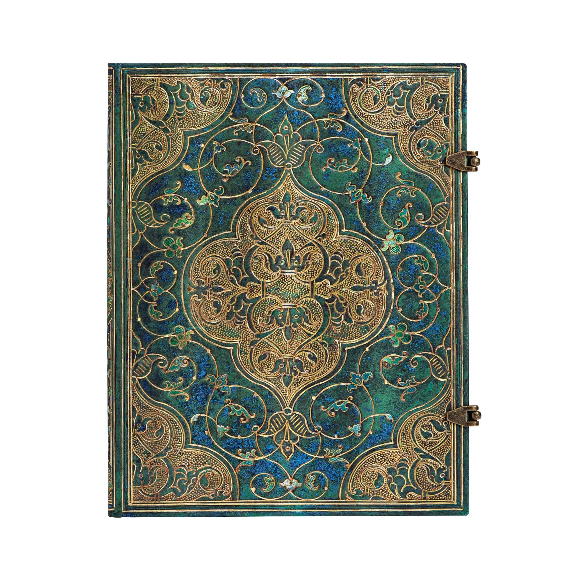 Paperblanks Turquoise Chronicles Hardcover Ultra Lined Clasp Closure 144 Pg 120 GSM