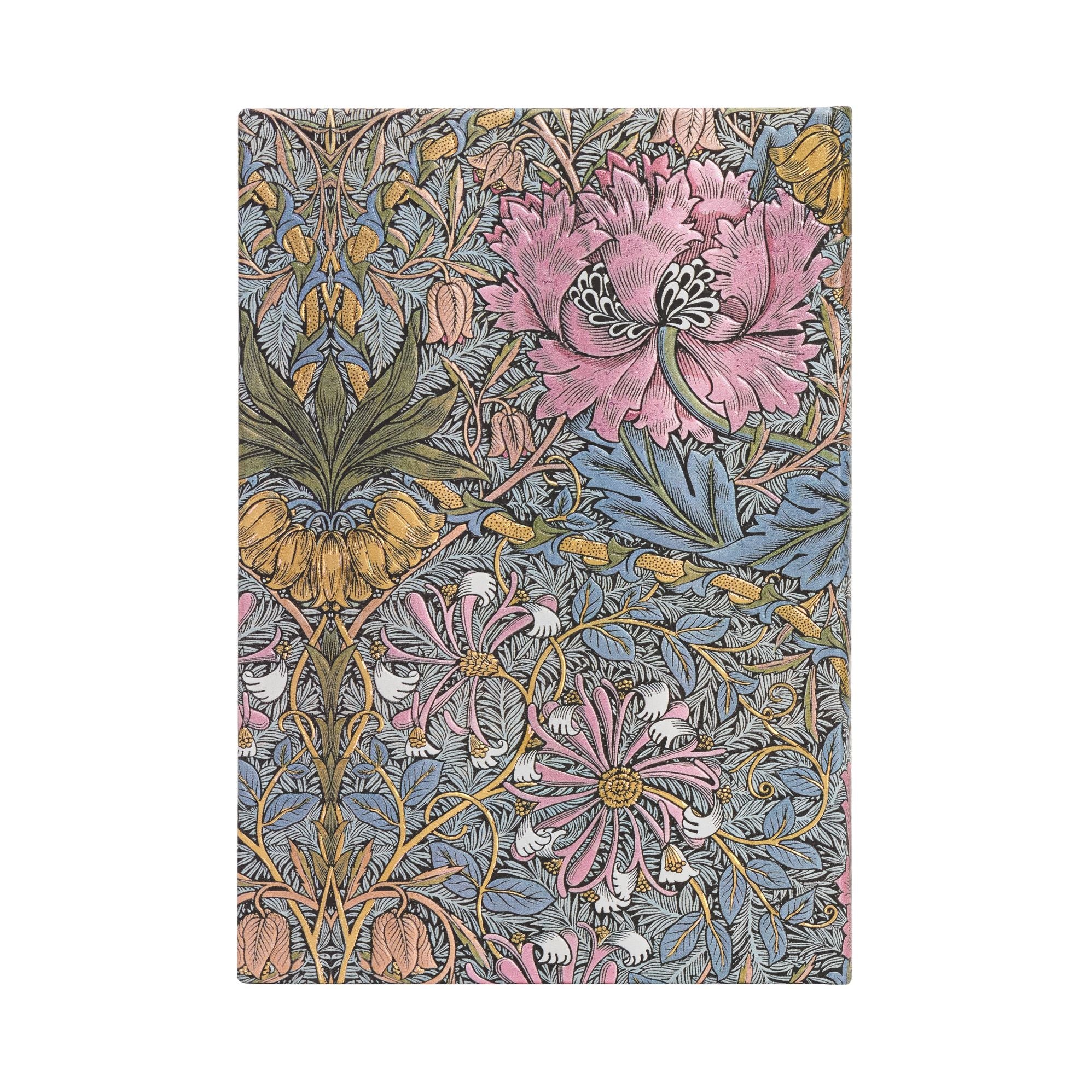 William Morris Pink Honeysuckle Hardcover Midi Journal