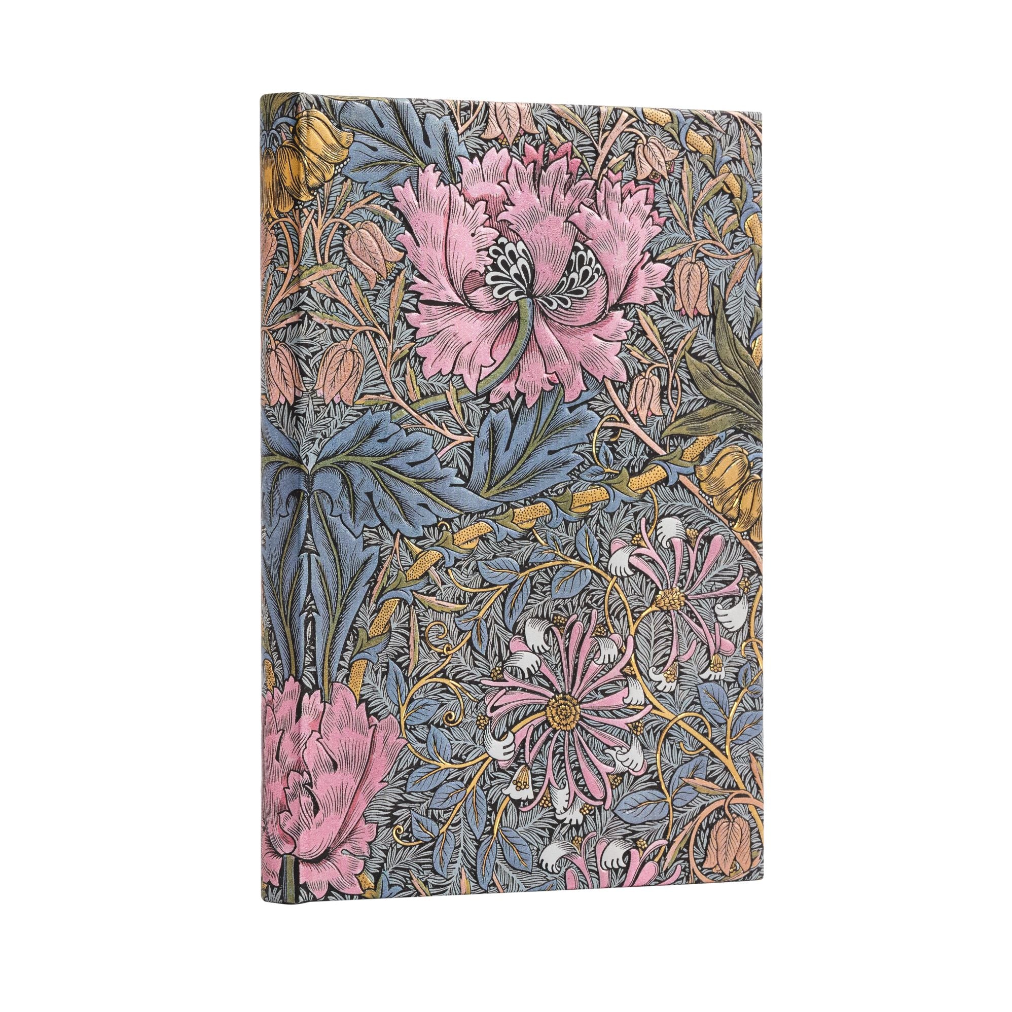 William Morris Pink Honeysuckle Hardcover Midi Journal
