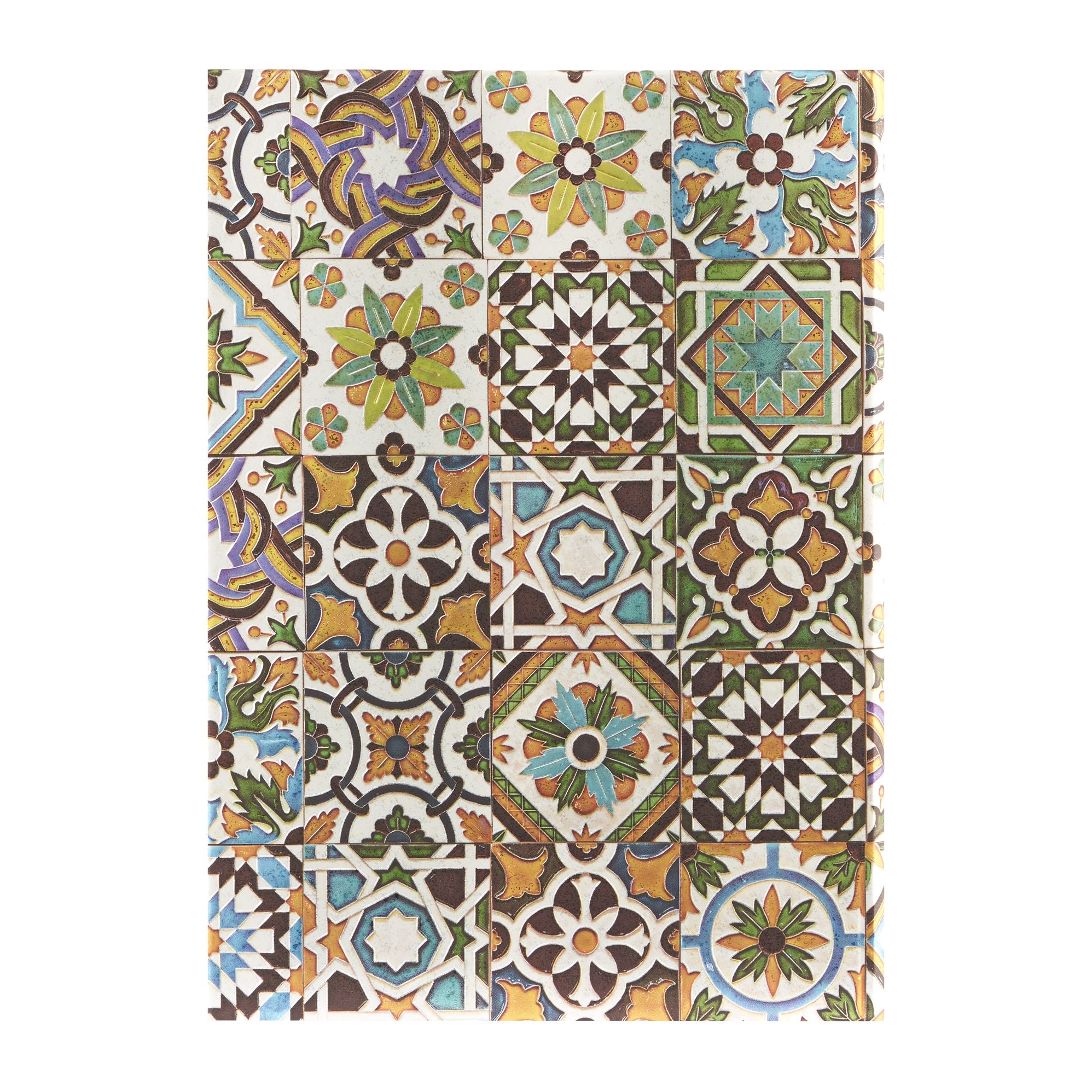 Paperblanks Porto Portuguese Tiles Hardcover Journal Midi Lined Elastic Band Closure 144 Pg 120 GSM