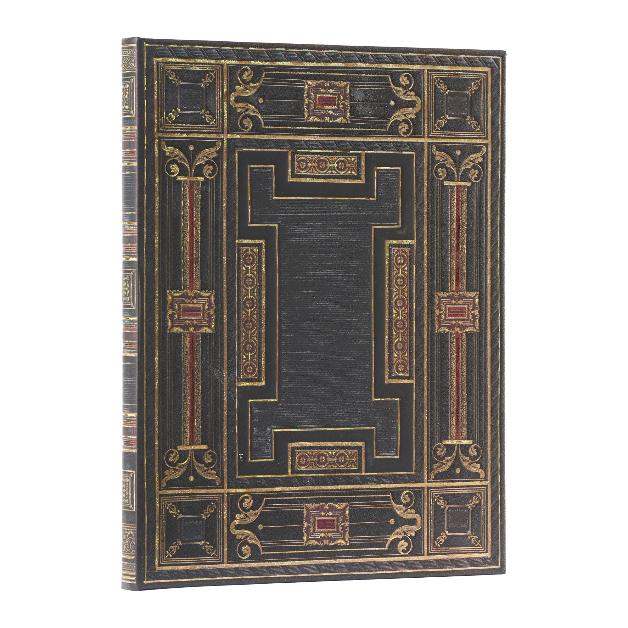 Paperblanks Onyx Asterales Hardcover Journal Ultra Lined Elastic Band Closure 144 Pg 120 GSM