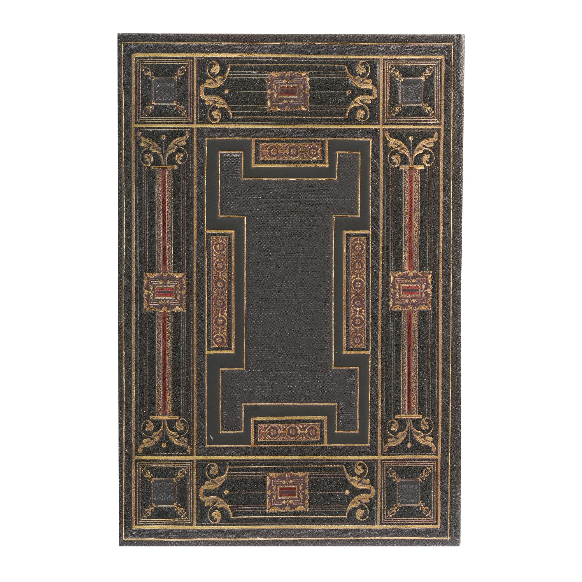 Paperblanks Onyx Asterales Hardcover Journal Mini Lined Elastic Band Closure 176 Pg 85 GSM