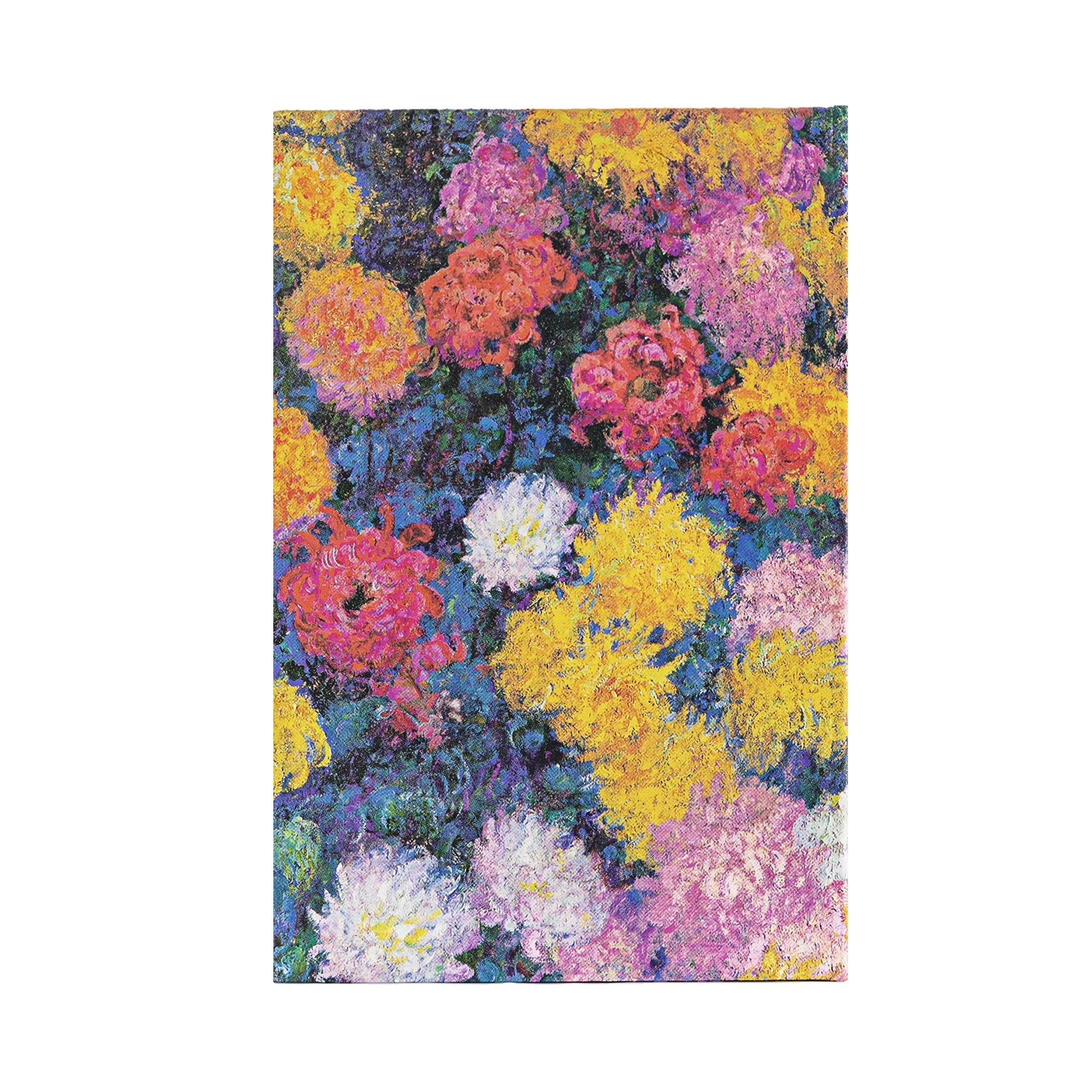 Paperblanks Monet's Chrysanthemums Monet's Chrysanthemums Hardcover Journals Mini Lined Elastic Band 176 Pg 85 GSM