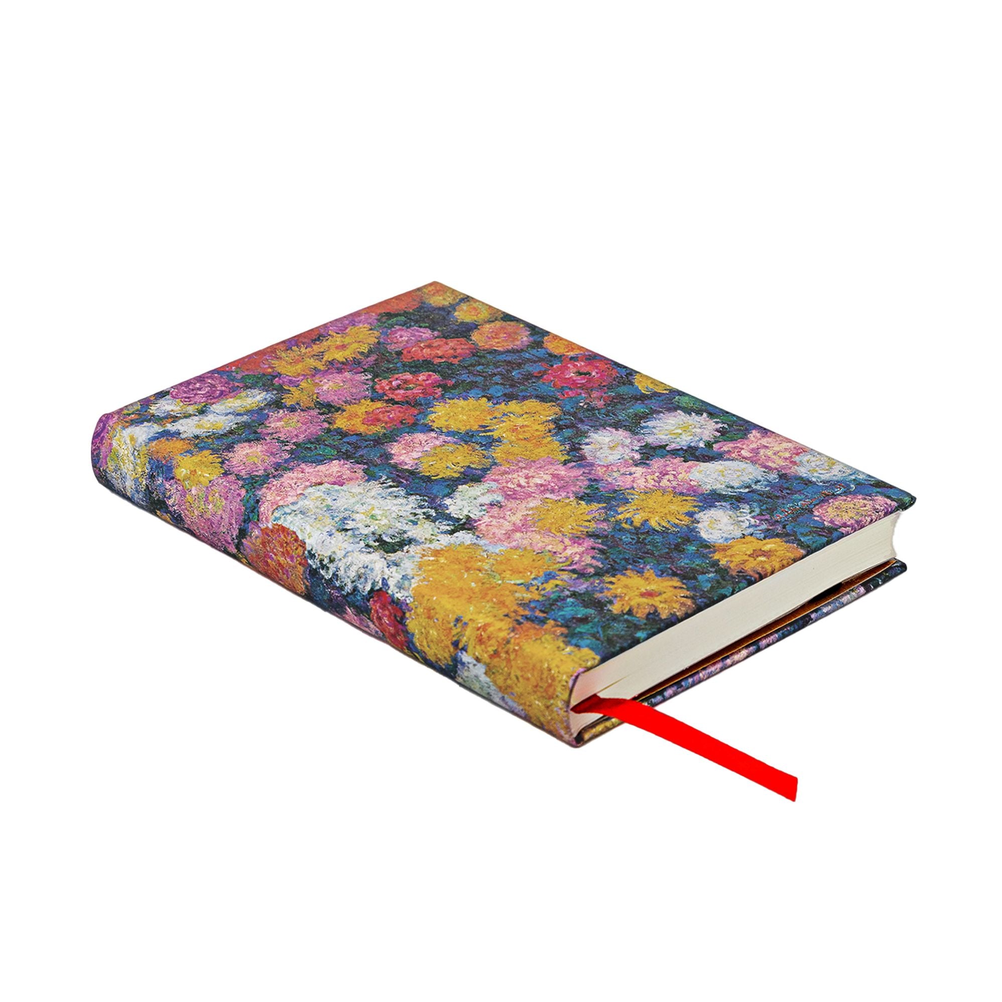 Paperblanks Monet's Chrysanthemums Monet's Chrysanthemums Hardcover Journals Mini Lined Elastic Band 176 Pg 85 GSM