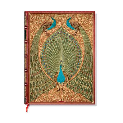 Hafiz's Peacocks MIDI Lined Hardcover Journal, 144pg, 120gsm by Paperblanks (Sangorski & Sutcliffe)