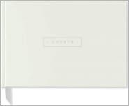 White Bonded Leather Guest Book