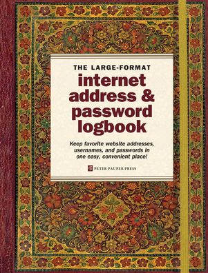 Internet Log Book Gilded Floral