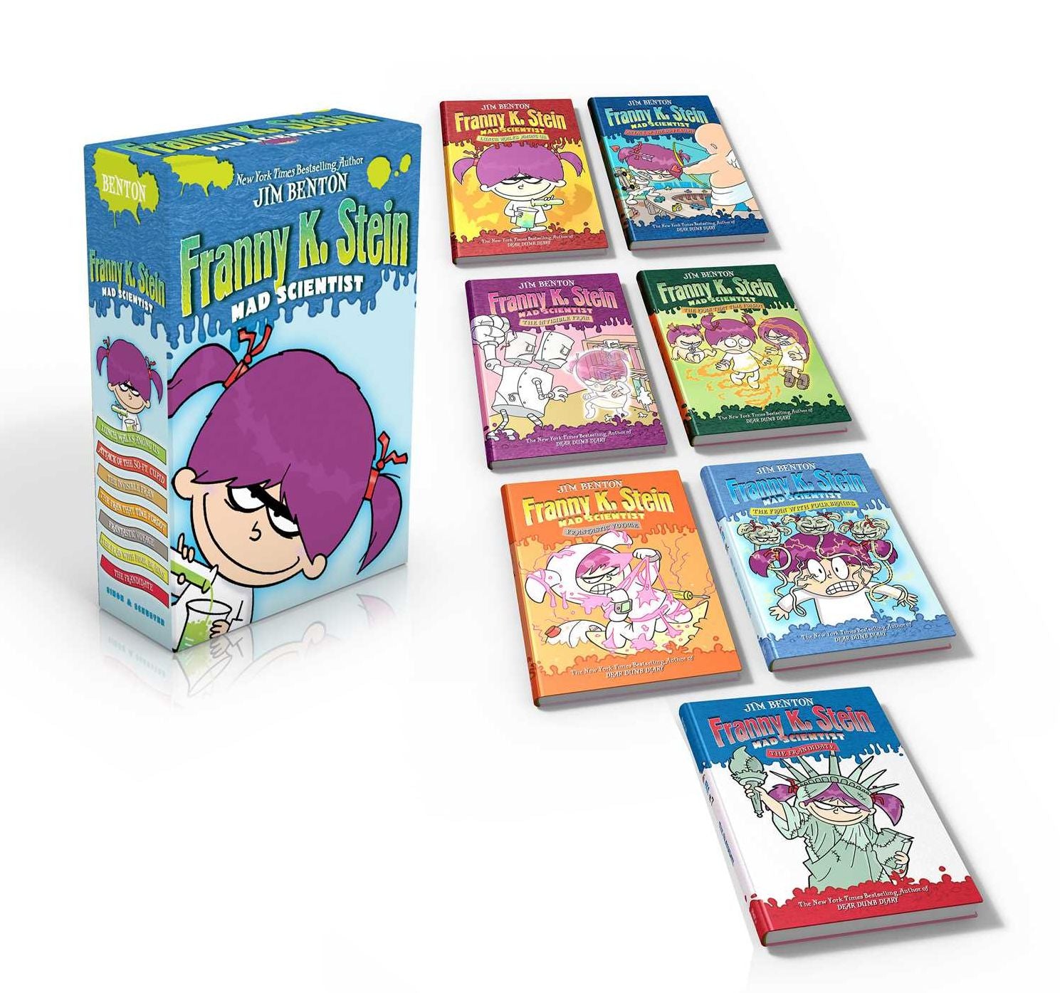 Franny K. Stein, Mad Scientist (Boxed Set): Lunch Walks Among Us; Attack of the 50-Ft. Cupid; The Invisible Fran; The Fran That Time Forgot; Frantastic Voyage; The Fran with Four Brains; The Frandidate
