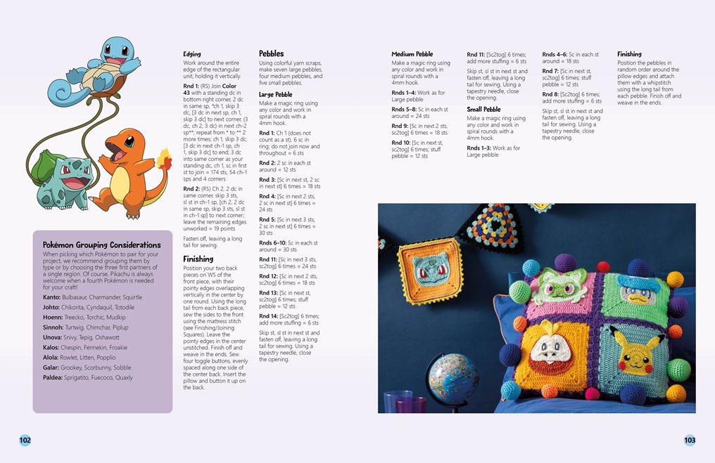 Pokémon Crochet Squares: Bring Pikachu and friends to life with over 30 cute Pokémon granny squares