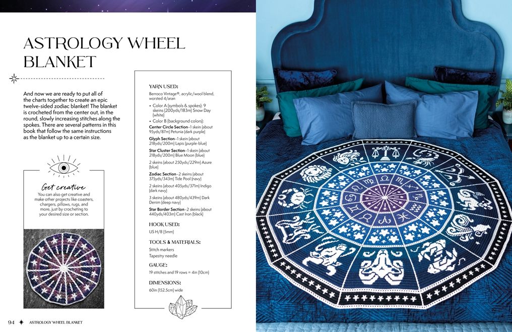 Zodiac Mosaic Crochet: A celestial guide to overlay colorwork