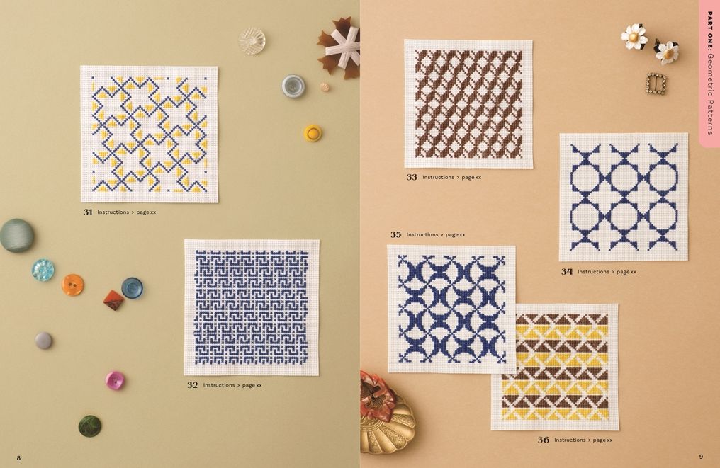 200 Japanese Cross Stitch Designs: Traditional, geometric, retro and floral patterns for mindful stitching