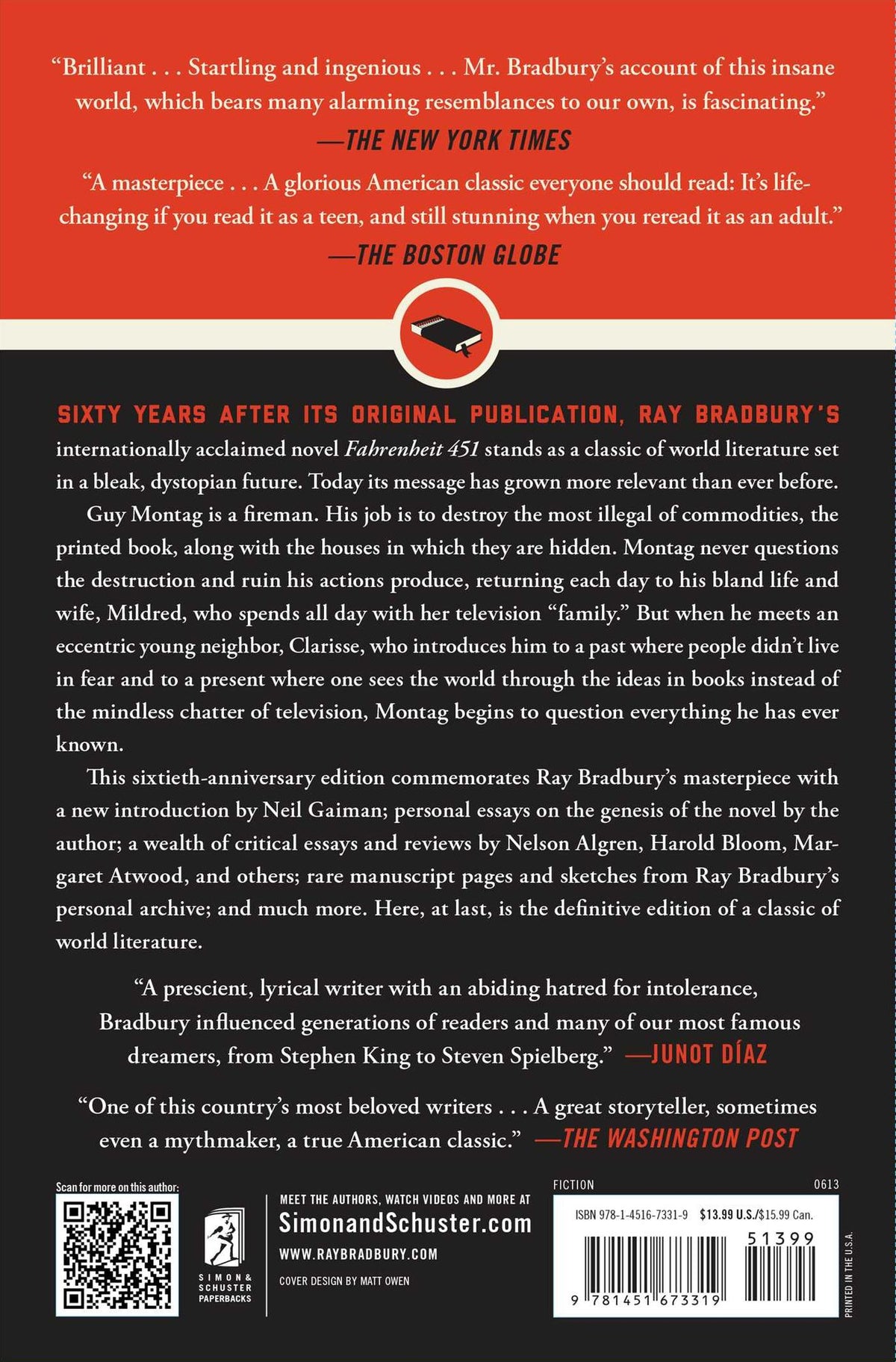 Fahrenheit 451: A Novel