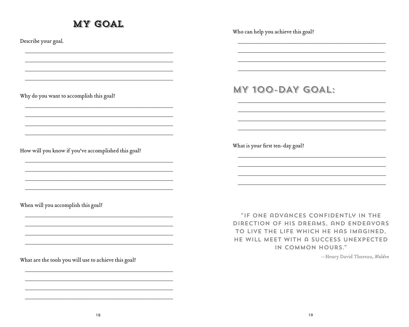 The 100-Day Goal Journal: Accomplish What Matters to You