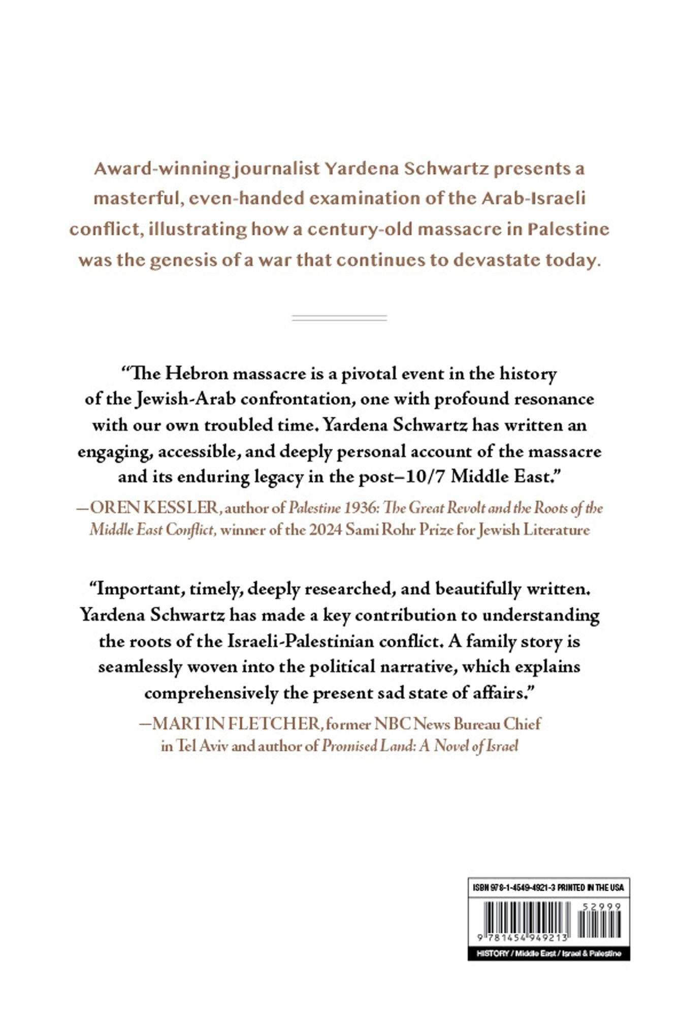 Ghosts of a Holy War: The 1929 Massacre in Palestine That Ignited the Arab-Israeli Conflict