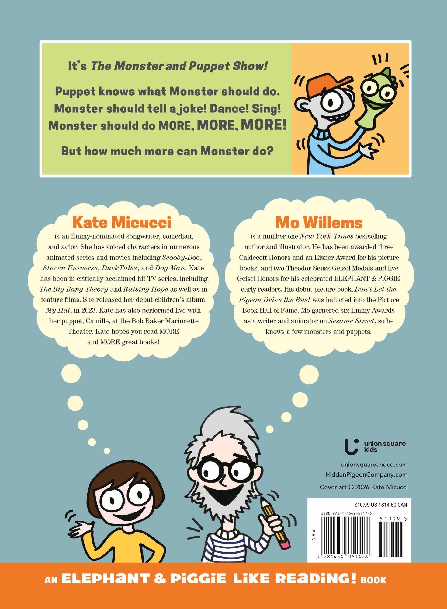 The Monster and Puppet Show!-Elephant & Piggie Like Reading!