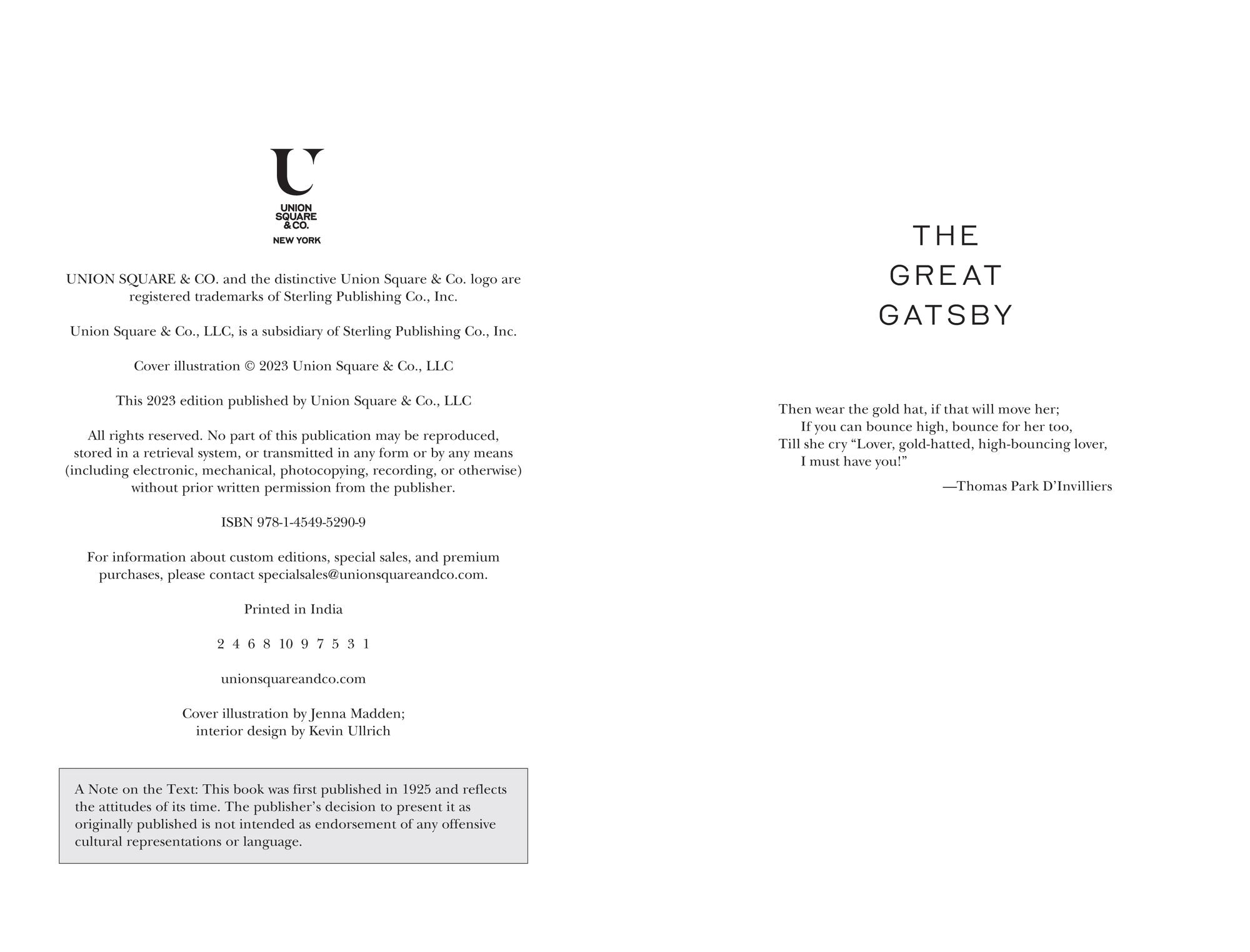 The Great Gatsby (Special Edition)