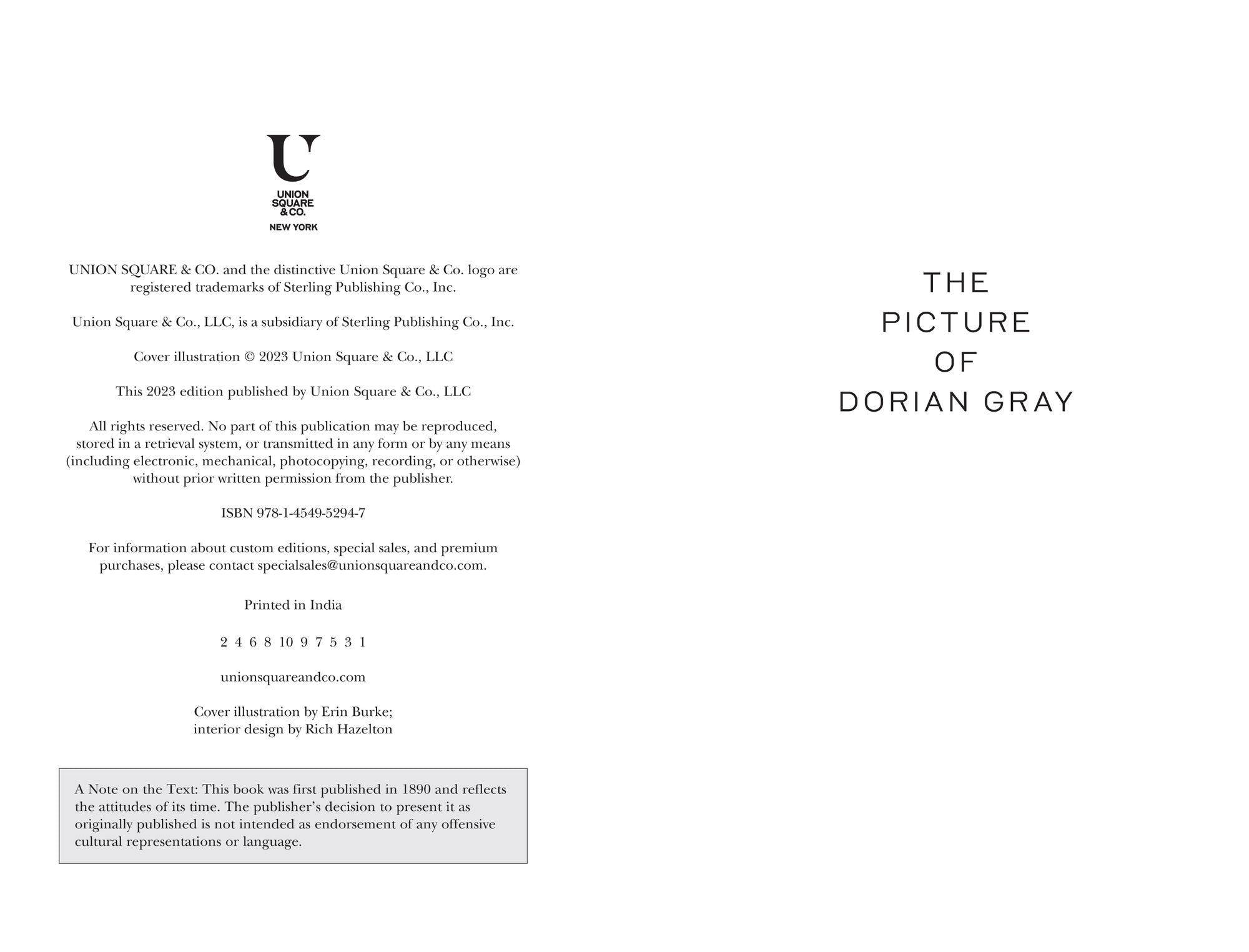 The Picture of Dorian Gray (Special Edition)